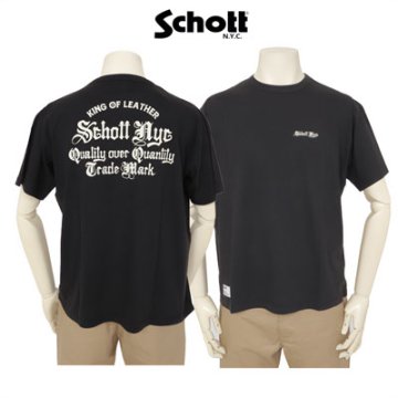 Schott ショット 782-6234003 クオリティ・オーバー・クオンティティ 半袖Tシャツ ロゴ  メンズ トップス の画像
