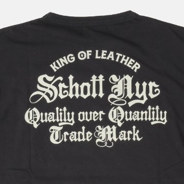 Schott ショット 782-6234003 クオリティ・オーバー・クオンティティ 半袖Tシャツ ロゴ  メンズ トップス の画像