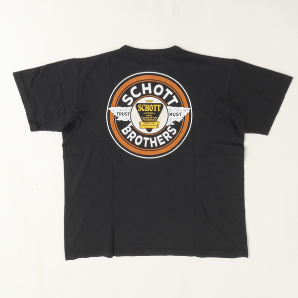 Schott ショット 782-6234005 CIRCLE LOGO/サークルロゴ Tシャツ 半袖Tシャツ ロゴ  メンズ トップス の画像