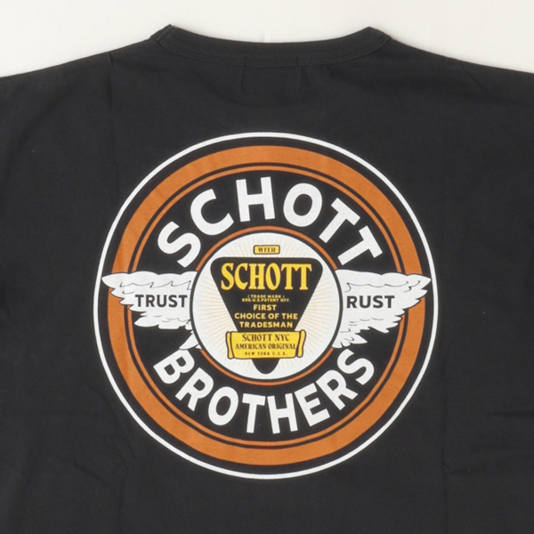 Schott ショット 782-6234005 CIRCLE LOGO/サークルロゴ Tシャツ 半袖Tシャツ ロゴ  メンズ トップス の画像
