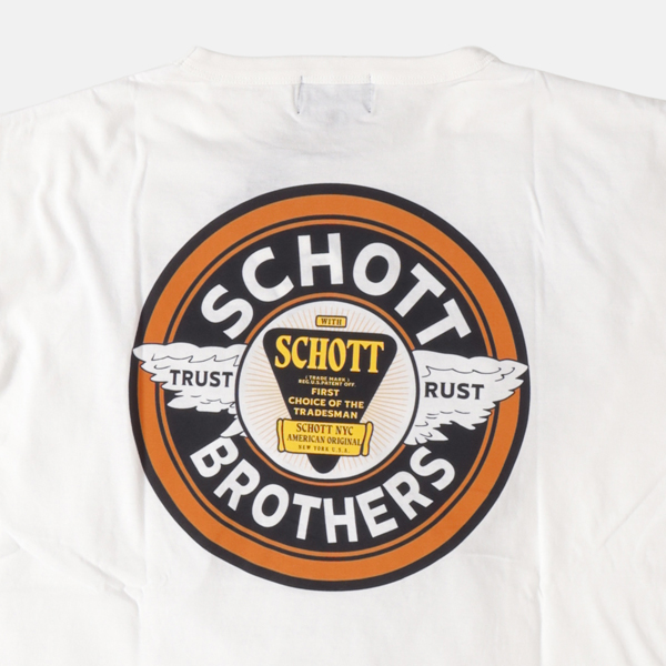 Schott ショット 782-6234005 CIRCLE LOGO/サークルロゴ Tシャツ 半袖Tシャツ ロゴ  メンズ トップス の画像