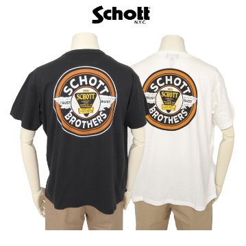 Schott ショット 782-6234005 CIRCLE LOGO/サークルロゴ Tシャツ 半袖Tシャツ ロゴ  メンズ トップス の画像