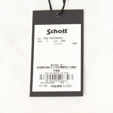 Schott ショット 782-6234005 CIRCLE LOGO/サークルロゴ Tシャツ 半袖Tシャツ ロゴ  メンズ トップス の画像