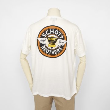 Schott ショット 782-6234005 CIRCLE LOGO/サークルロゴ Tシャツ 半袖Tシャツ ロゴ  メンズ トップス の画像
