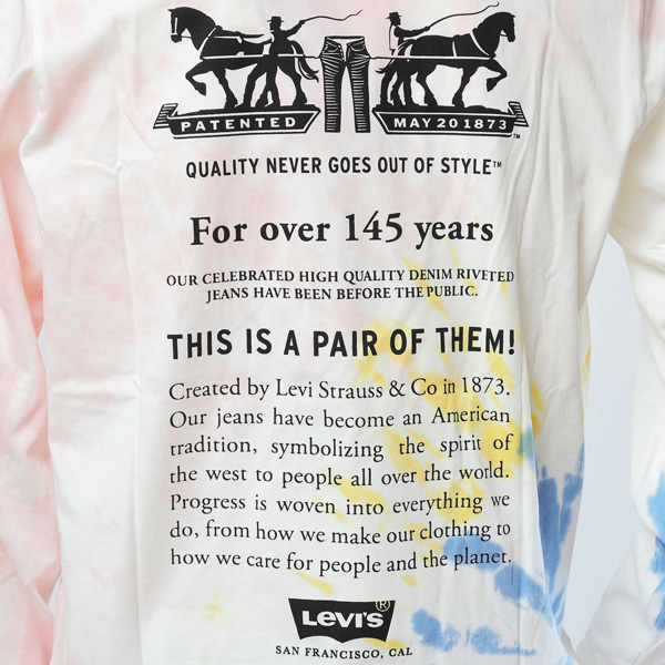 リーバイス(LIVI'S )  ロングスリープTシャツ　79664-00　11）ダイダイ染めの画像