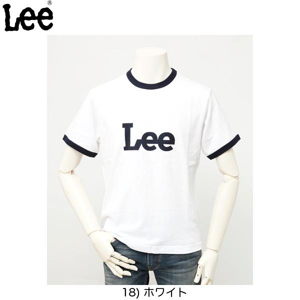 Lee LT2814　ロゴ リンガーTシャツ　318）ホワイト　の画像