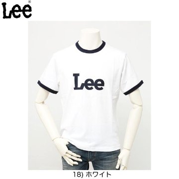 Lee LT2814　ロゴ リンガーTシャツ　318）ホワイト　画像