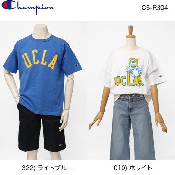 UCLA　チャンピオン（champion) 米国製　USA製　カレッジTシャツ C5-R304 クルーネック UCLA  ロゴ画像