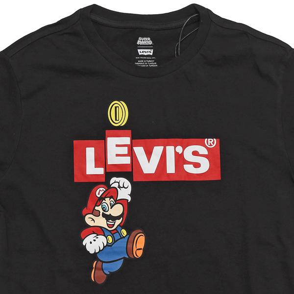 22491-07 グラフィッククルーネックTシャツ　 SUPERMARIO スーパーマリオ　＆リーバイス　コレボTシャツの画像