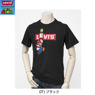 22491-07 グラフィッククルーネックTシャツ　 SUPERMARIO スーパーマリオ　＆リーバイス　コレボTシャツの画像