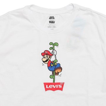 22491-07 グラフィッククルーネックTシャツ　 SUPERMARIO スーパーマリオ　＆リーバイス　コレボTシャツの画像