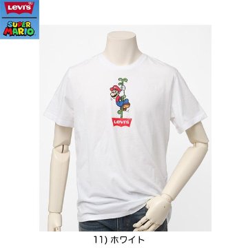 22491-07 グラフィッククルーネックTシャツ　 SUPERMARIO スーパーマリオ　＆リーバイス　コレボTシャツの画像