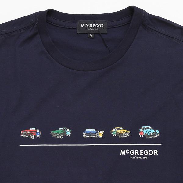 マッグレガー　メンズ半袖Ｔシャツ、111729306 50's　Car とマスコットベアのプリントＴの画像