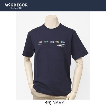 マッグレガー　メンズ半袖Ｔシャツ、111729306 50's　Car とマスコットベアのプリントＴの画像