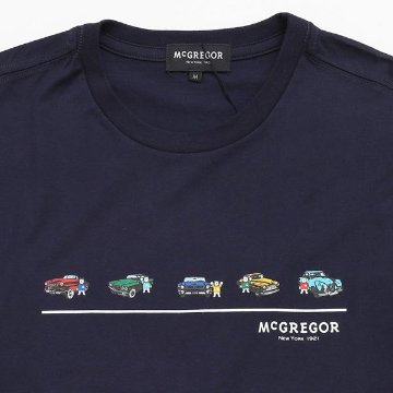 マッグレガー　メンズ半袖Ｔシャツ、111729306 50's　Car とマスコットベアのプリントＴの画像