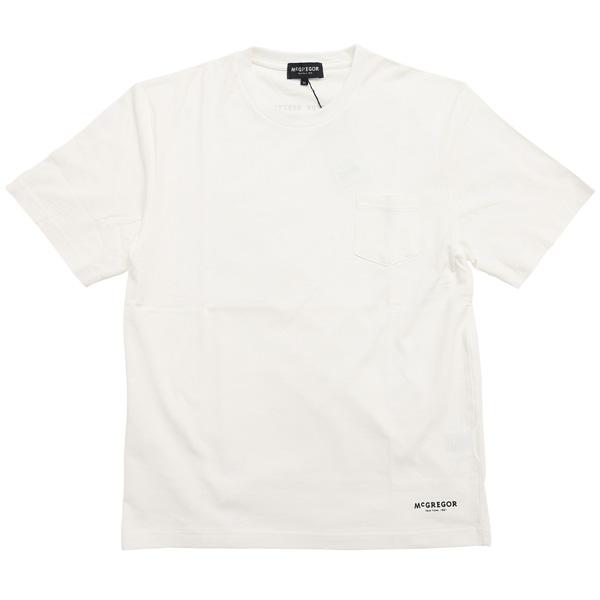 マッグレガー　メンズ半袖Ｔシャツ、111729303 無地ポケットＴ　ロゴプリント入りの画像