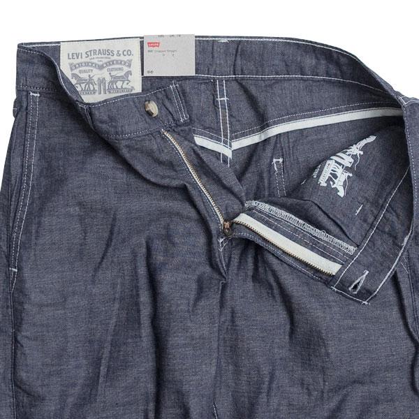 LEVIS（リーバイス）505　クロップド　さらりとしたシャンブレー生地　19309-00　/クロップドパンツ　7分丈　メンズ　光沢感の画像