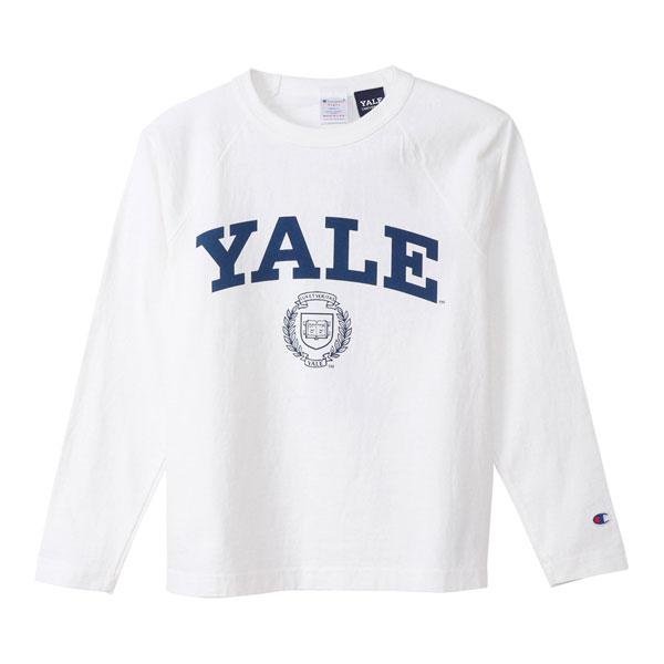 YALE C5-S403 チャンピオン（champion) 米国製　USA製　ロングスリーブTシャツ  クルーネック エール大学 ロゴ画像