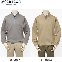 McGREGOR　111610605 メンズ　マクレガー　レイヤード衿付きトレーナー の画像