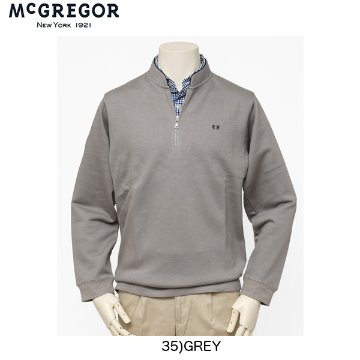McGREGOR　111610605 メンズ　マクレガー　レイヤード衿付きトレーナー の画像