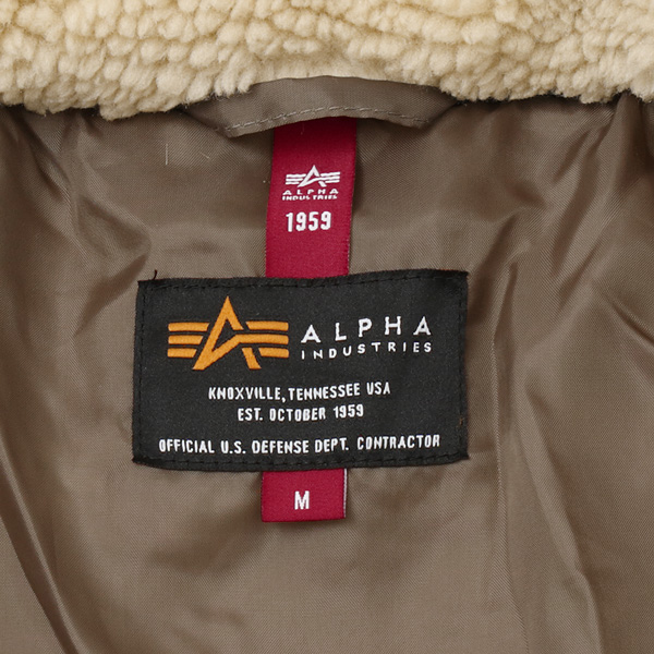 ALPHA アルファ　ボアブルゾン　衿付きボアブルゾン　TA7122-016　016）SAND BEIGH　ベージュ　サンドベージュの画像