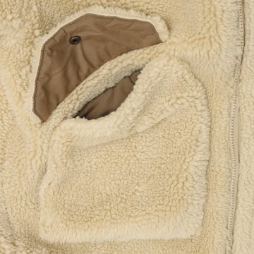 ALPHA アルファ　ボアブルゾン　衿付きボアブルゾン　TA7122-016　016）SAND BEIGH　ベージュ　サンドベージュの画像