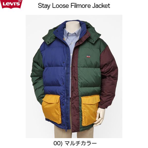 リーバイス(levis)　STAY LOOSE　FILMORE フード マルチカラーブロック  29430-00 00)マルチブロック  WARM　保温性　ダウンジャケットの画像
