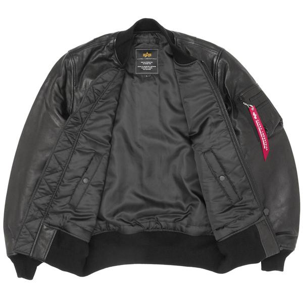 アルファ　Alpha Industries TA1490 MA-1　レザージャケット KNOXVILLE TENNESSEE USA EST.OCTOBER 1959 　/　ミりタリージャケット　の画像