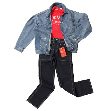 リーバイス　LEVI'S® RED　LR WMNS TRUCKER MIDDAY BREAK　レッドタブ　パフュームモデル　トラッカージャケット　a0153-0000の画像