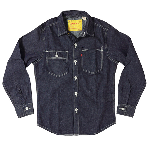 リーバイス　LEVI'S RED LR DENIM WOVEN DEEP OCEAN BEACH　レッドタブ　デニム長袖シャツ A0143-0000の画像