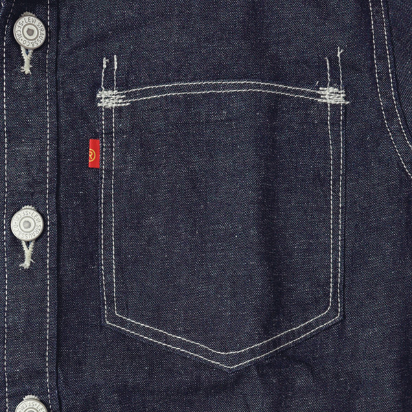 リーバイス　LEVI'S RED LR DENIM WOVEN DEEP OCEAN BEACH　レッドタブ　デニム長袖シャツ A0143-0000の画像