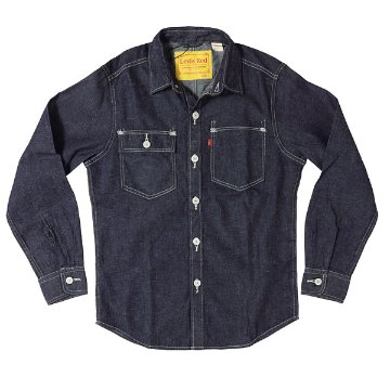 リーバイス　LEVI'S RED LR DENIM WOVEN DEEP OCEAN BEACH　レッドタブ　デニム長袖シャツ A0143-0000の画像