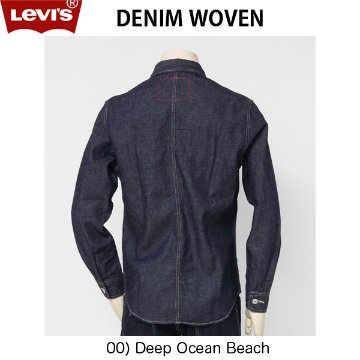 リーバイス　LEVI'S RED LR DENIM WOVEN DEEP OCEAN BEACH　レッドタブ　デニム長袖シャツ A0143-0000の画像