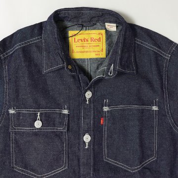リーバイス　LEVI'S RED LR DENIM WOVEN DEEP OCEAN BEACH　レッドタブ　デニム長袖シャツ A0143-0000の画像