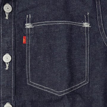 リーバイス　LEVI'S RED LR DENIM WOVEN DEEP OCEAN BEACH　レッドタブ　デニム長袖シャツ A0143-0000の画像
