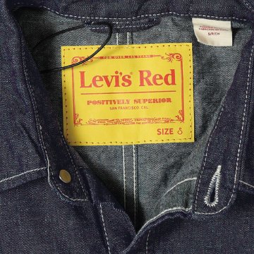 リーバイス　LEVI'S RED LR DENIM WOVEN DEEP OCEAN BEACH　レッドタブ　デニム長袖シャツ A0143-0000の画像