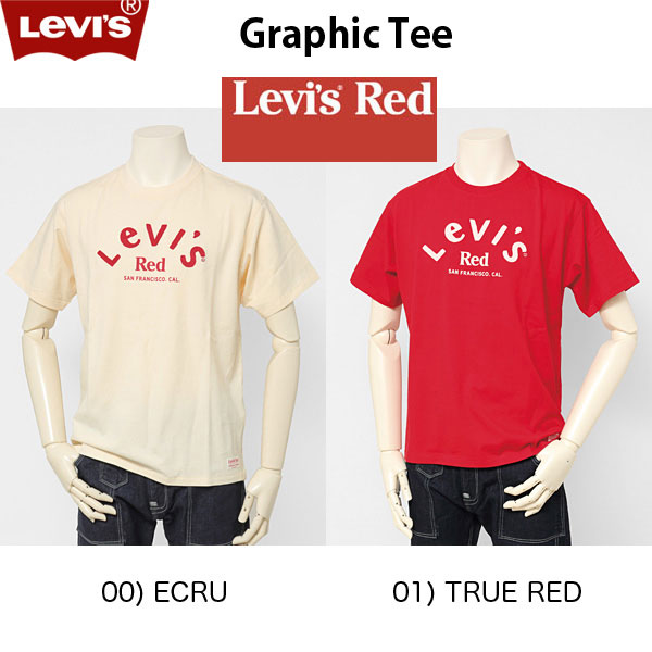 リーバイス LEVI'S RED　LR GRAPHIC TEE TRUE RED　LR GRAPHIC Tシャツ ECRU A0192-00の画像