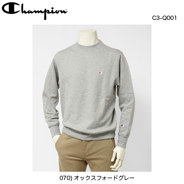 チャンピオン champion クルーネック トレーナー　ワンポイント　スウェットシャツ  ベーシック C3-Q001の画像