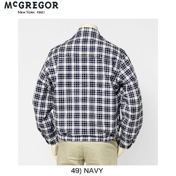McGREGOR　マクレガー　メンズ　ドリズラー　ブルゾン　ジャケット　111111201　チェック柄　画像