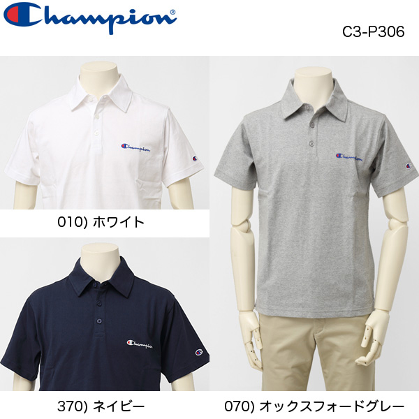Champion　チャンピオン　ポロシャツ　ワンポイントロゴ　C3-P306の画像