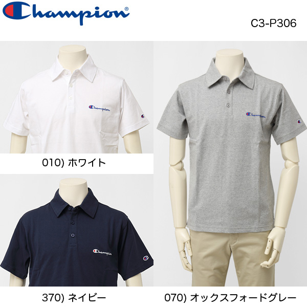 Champion　チャンピオン　ポロシャツ　ワンポイントロゴ　C3-P306画像