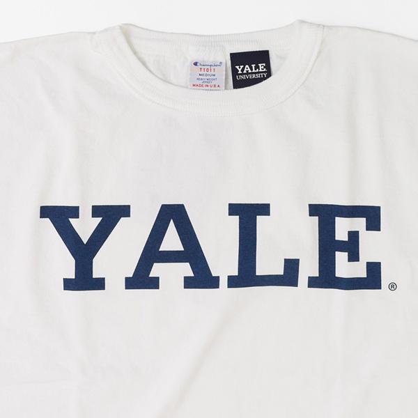 Champion チャンピオン（champion) 米国製　USA製　カレッジTシャツ C5-T303 クルーネック YALE  ロゴの画像
