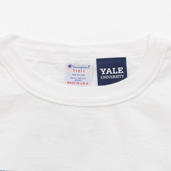 Champion チャンピオン（champion) 米国製　USA製　カレッジTシャツ C5-T303 クルーネック YALE  ロゴの画像