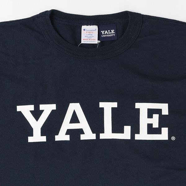 Champion チャンピオン（champion) 米国製　USA製　カレッジTシャツ C5-T303 クルーネック YALE  ロゴの画像