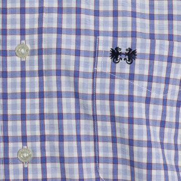 McGREGOR メンズ　半袖ボタンダウンチェクウシャツ　イージーケア　綿100％　EASY CARE　の画像