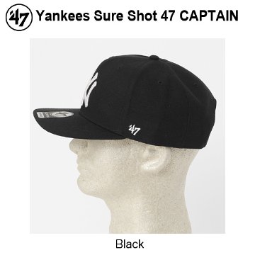 ’47 フォーティーセブンニューヨーク・ヤンキース キャップ  キャプテン ブラック cap メジャーリーグ 帽子 野球帽の画像