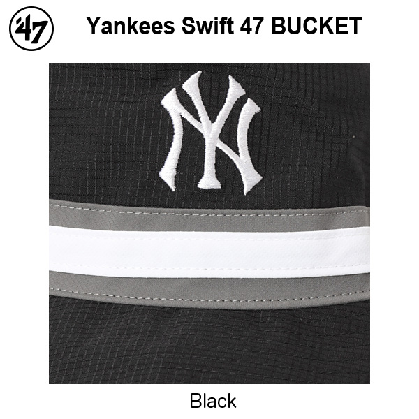 ’47 フォーティーセブン ニューヨーク・ヤンキース ヤンキース ハット スイフト ’47 バケット ブラック メジャーリーグ 帽子画像