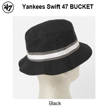 ’47 フォーティーセブン ニューヨーク・ヤンキース ヤンキース ハット スイフト ’47 バケット ブラック メジャーリーグ 帽子画像