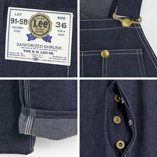 Lee THE　Archives  Leal Vintage 1940'S　91-SB オーバーオール　復刻   LM6291の画像