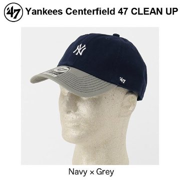 47 ニューヨーク・ヤンキース 2トン ミニロゴ　センターフィールド　キャップ cap メジャーリーグ 帽子 野球帽 大人用(54-61cm) B-HIRTT17GWH-NY画像